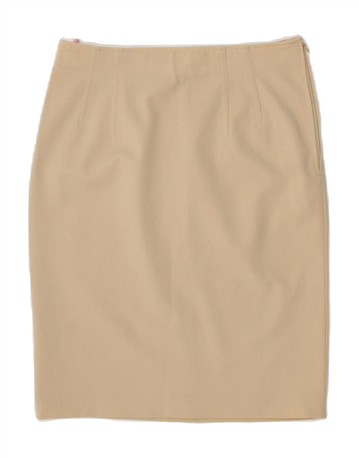 ICEBERG Womens Pencil Skirt IT 46 Large W32  Beige Vintage Iceberg and Second-Hand Iceberg from Messina Hembry 