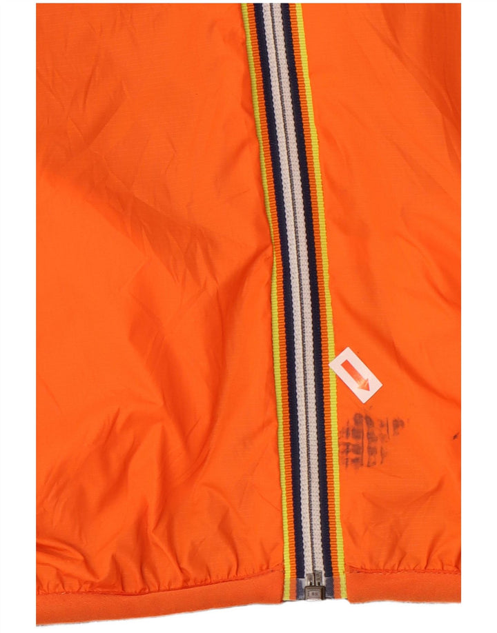 K-WAY Mens Hooded Reversible Jacket UK 36 Small Grey Polyamide