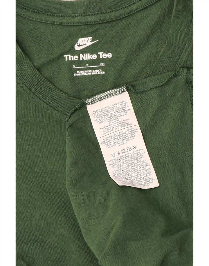 Nike Mens T-Shirt Top Small Green Cotton