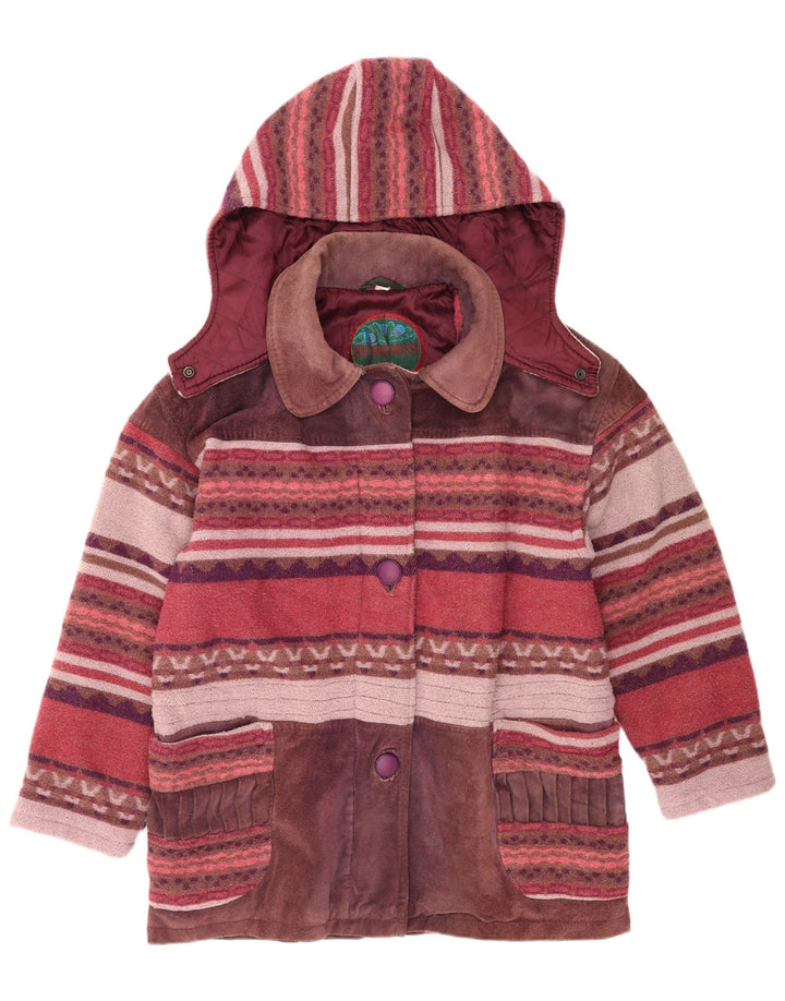 Henri Rossi Womens Windbreaker Jacket EU 42 Large Multicoloured Leather