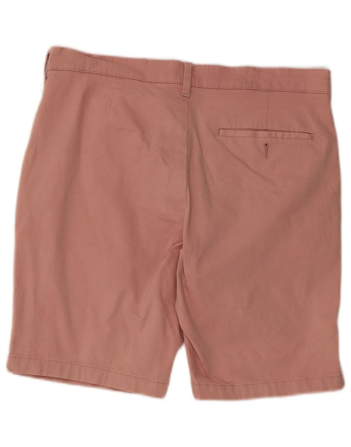 Marks & Spencer Mens Chino Shorts W32 Medium Pink Cotton
