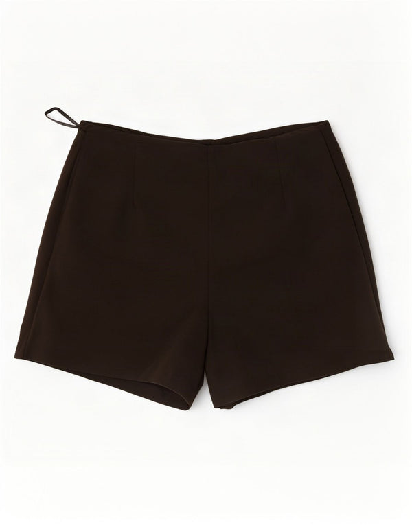 Zara Womens High Waist Casual Shorts Medium W28 Brown