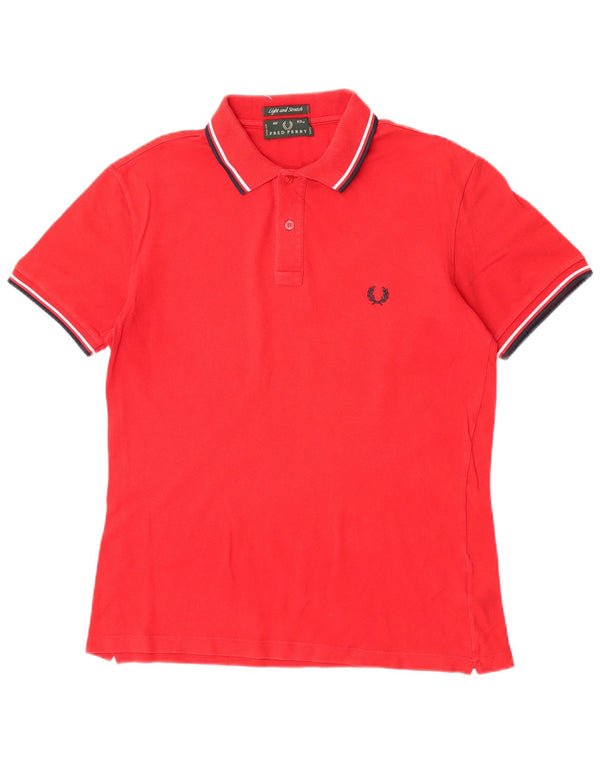 Fred Perry Mens Light and Stretch Polo Shirt Large Red