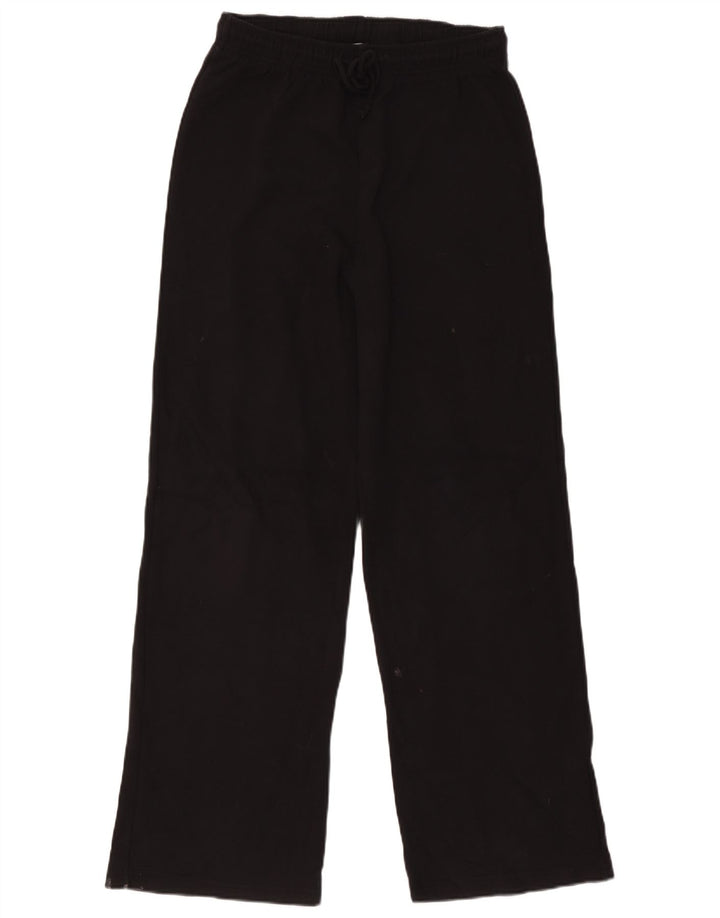 Zara Womens Tracksuit Trousers UK 12 Medium  Black Cotton