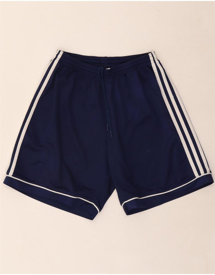 NIKE Mens Climalite Sport Shorts Medium Navy Blue Polyester