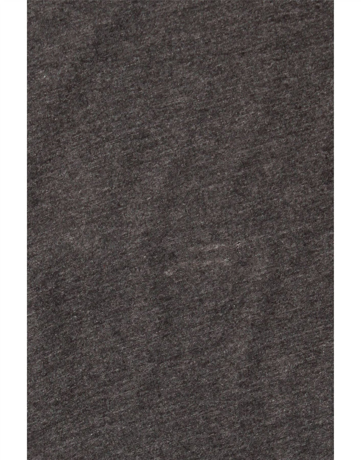 EDDIE BAUER Mens Graphic T-Shirt Top Large Grey Flecked Cotton