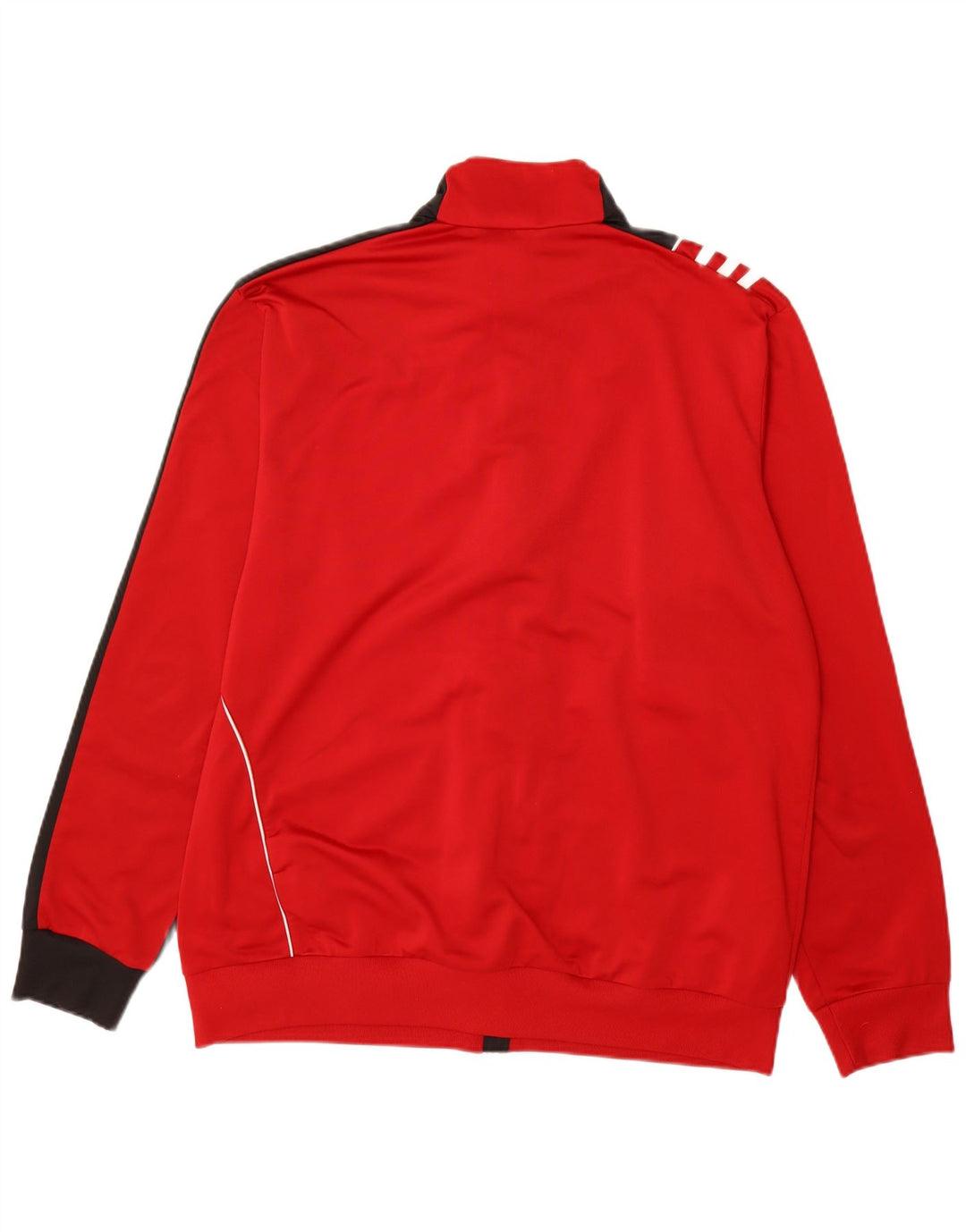 ADIDAS Mens Tracksuit Top Jacket UK 46/48 XL Red Colourblock Polyester