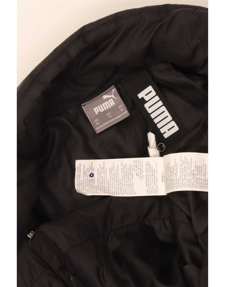 Puma Mens Padded Jacket UK 42 XL Black Polyester