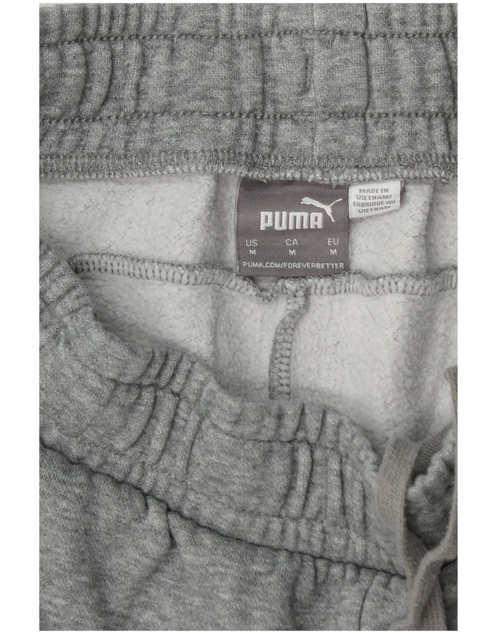 PUMA Mens Tracksuit Trousers Joggers Medium  Grey Cotton