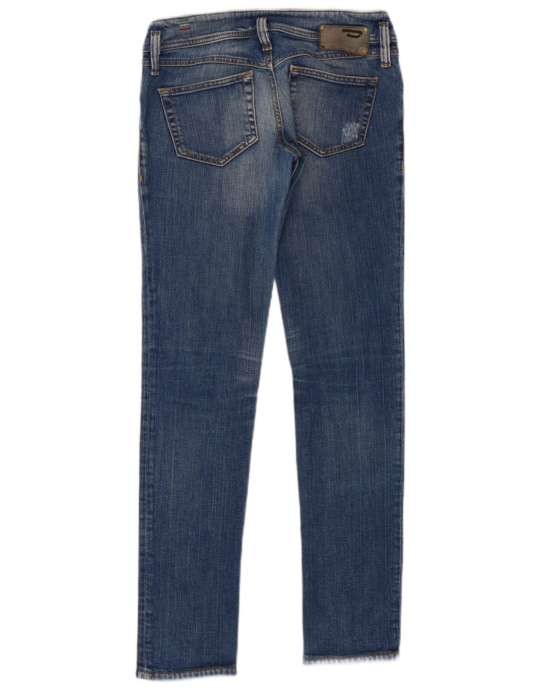 Diesel Womens Matic Distressed Slim Jeans W28 L32 Blue
