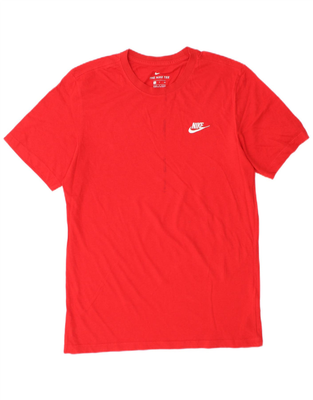 Nike Mens T-Shirt Top Small Red Cotton