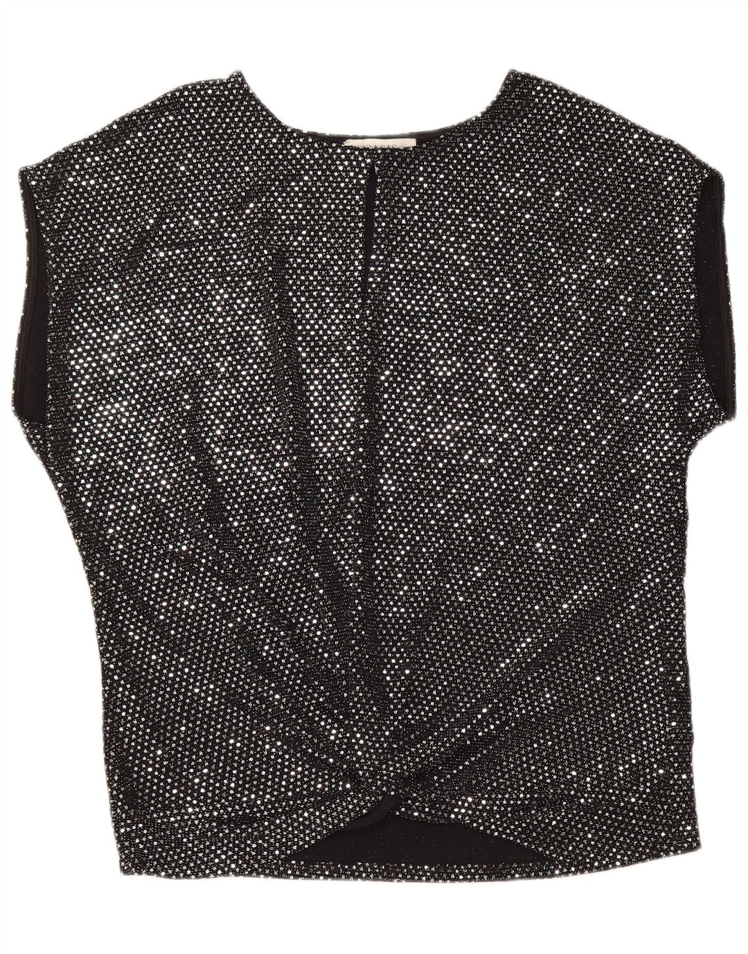 OASIS Womens Blouse Top UK 14 Medium Black Polyamide