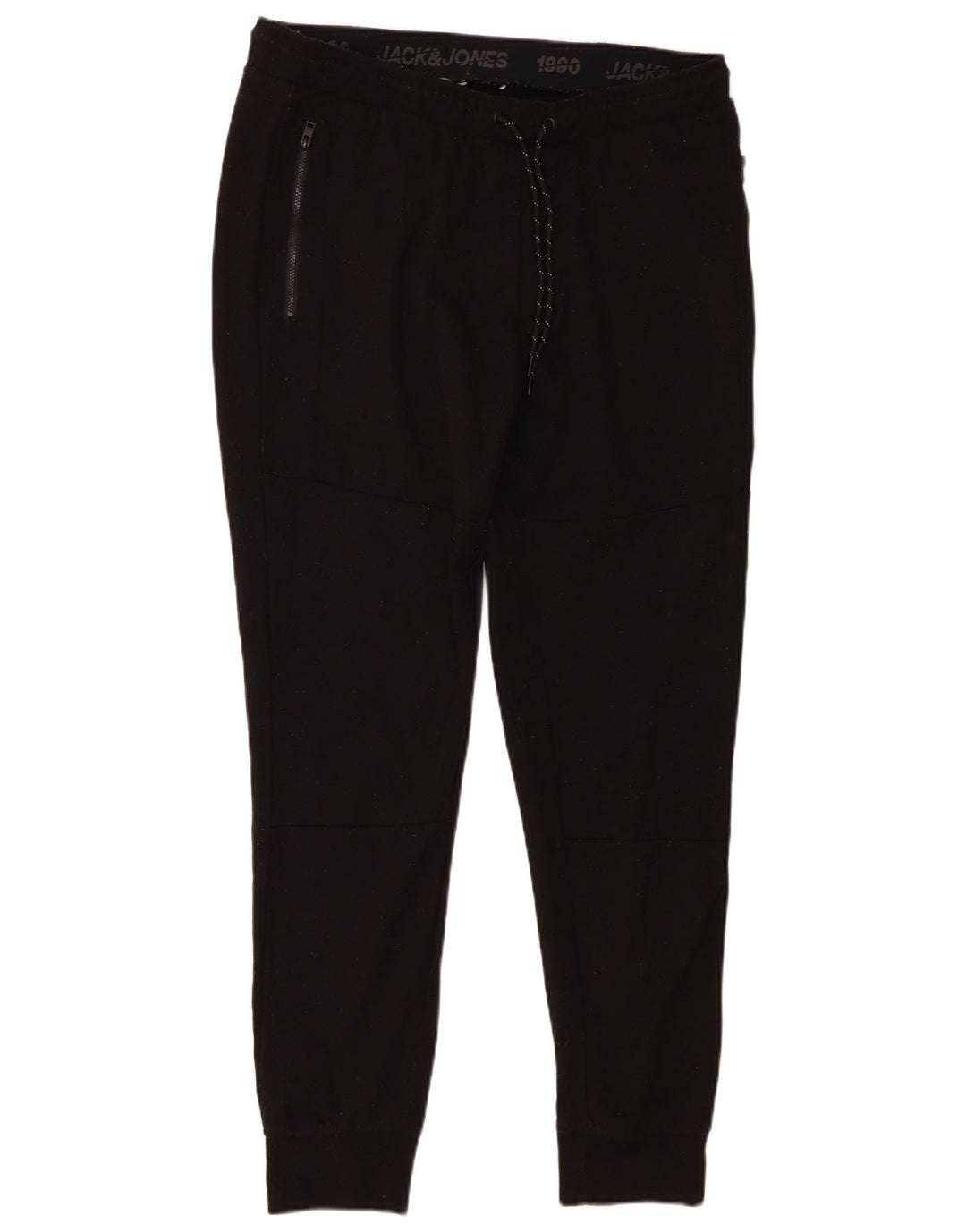 Jack & Jones Mens Tracksuit Trousers Joggers Large  Black Polyester