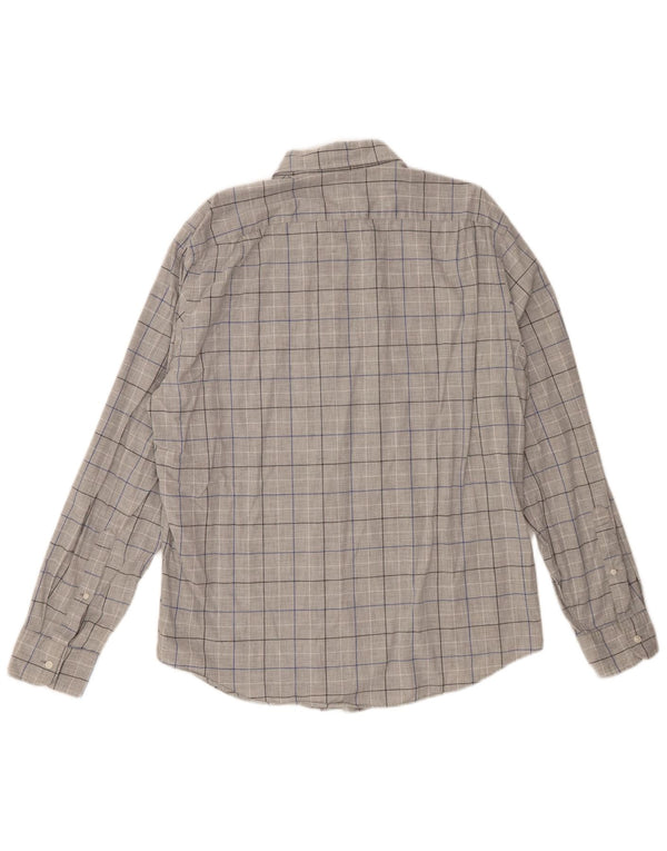 J. Crew Mens Shirt Large Grey Check Cotton