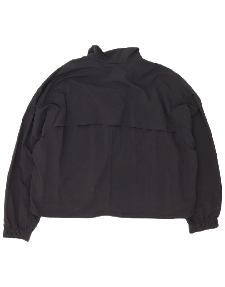 Adidas Womens Oversized Tracksuit Top Jacket UK 12/14 Medium Black