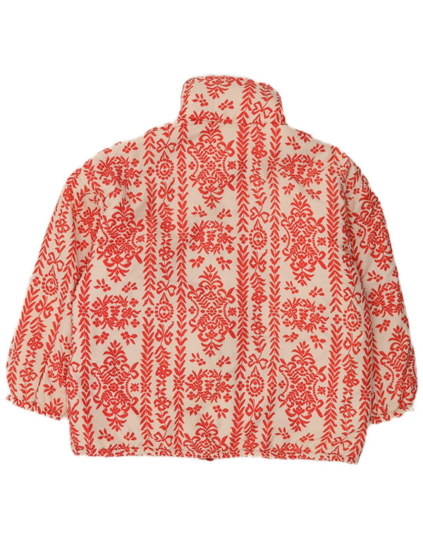 Belfe & Womens Oversized Hooded Reversible Jacket IT 42 Medium Red Floral