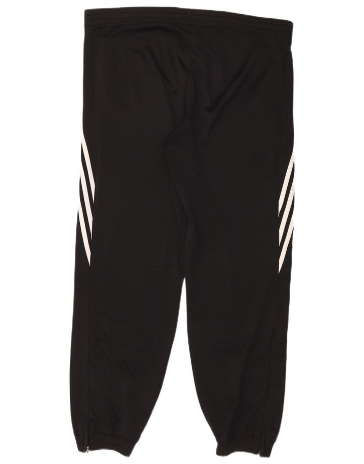 Adidas Mens Tracksuit Trousers Joggers Large Black Polyester