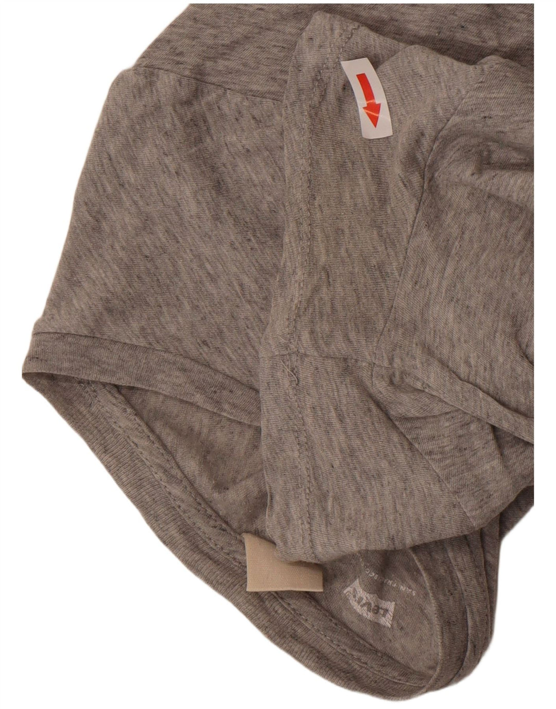 Levi's Womens Graphic T-Shirt Top UK 12 Medium Grey Flecked Cotton