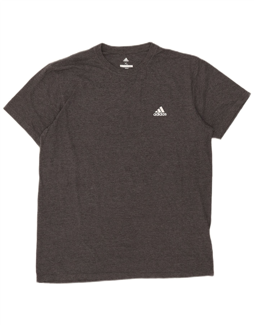 Adidas Mens T-Shirt Top XL Grey Polyester