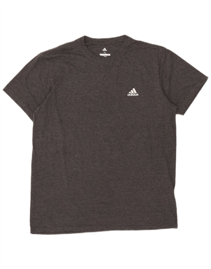 Adidas Mens T-Shirt Top XL Grey Polyester