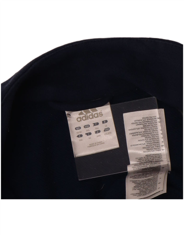 ADIDAS Mens Climalite Tracksuit Top Jacket UK 52/54 2XL Navy Blue Cotton