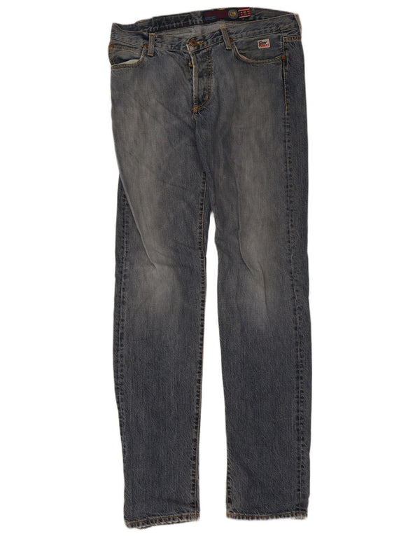 Roy Rogers Womens Slim Jeans W32 L35 Blue Cotton