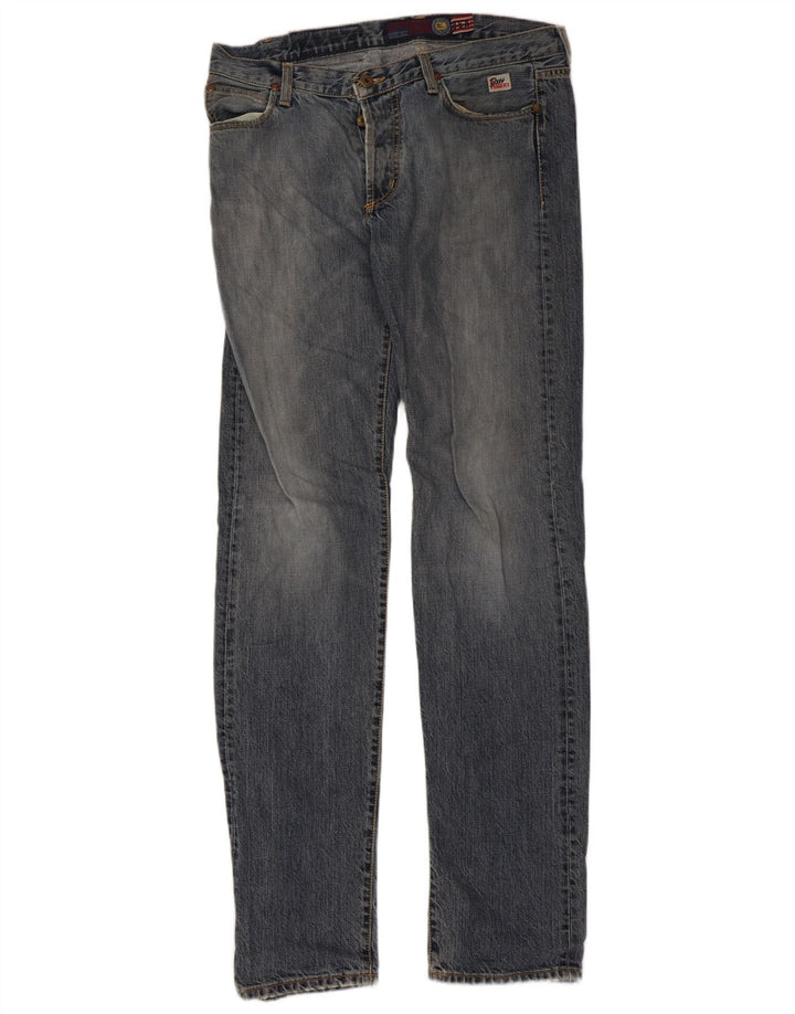 Roy Rogers Womens Slim Jeans W32 L35 Blue Cotton