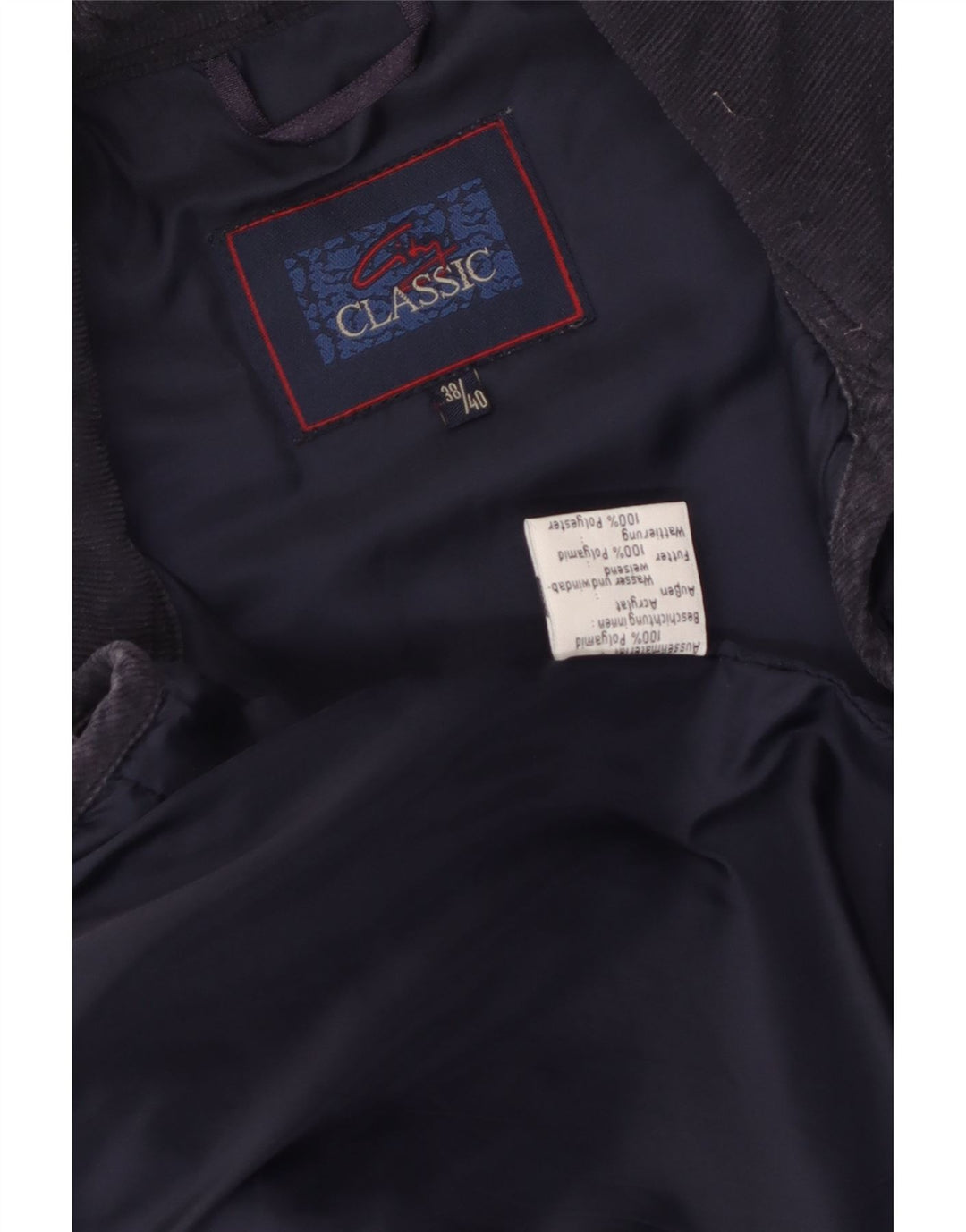Vintage Womens Loose Fit Quilted Jacket EU 38/40Medium Navy Blue Polyamide