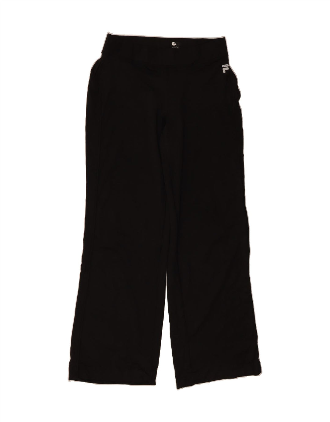FILA Womens Tracksuit Trousers UK 10 Small  Black Polyester Vintage Fila and Second-Hand Fila from Messina Hembry 