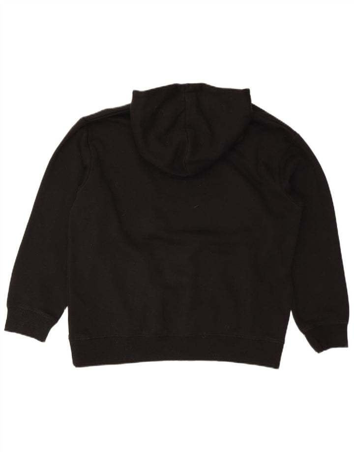 UMBRO Mens Graphic Hoodie Jumper Large Black Cotton