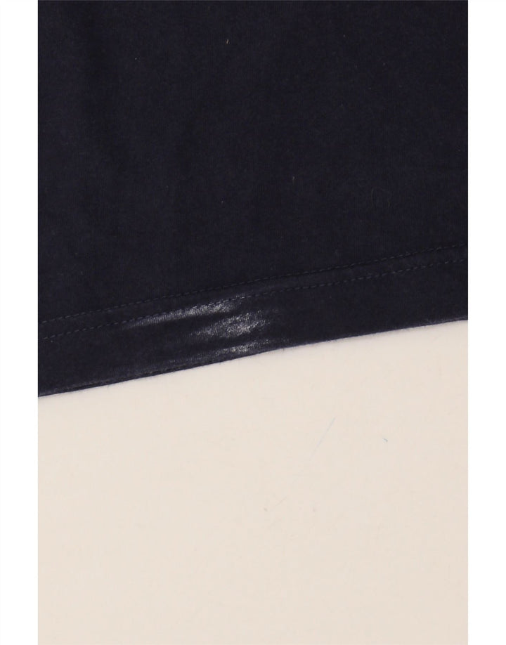 FILA Mens Graphic T-Shirt Top Medium Navy Blue Cotton