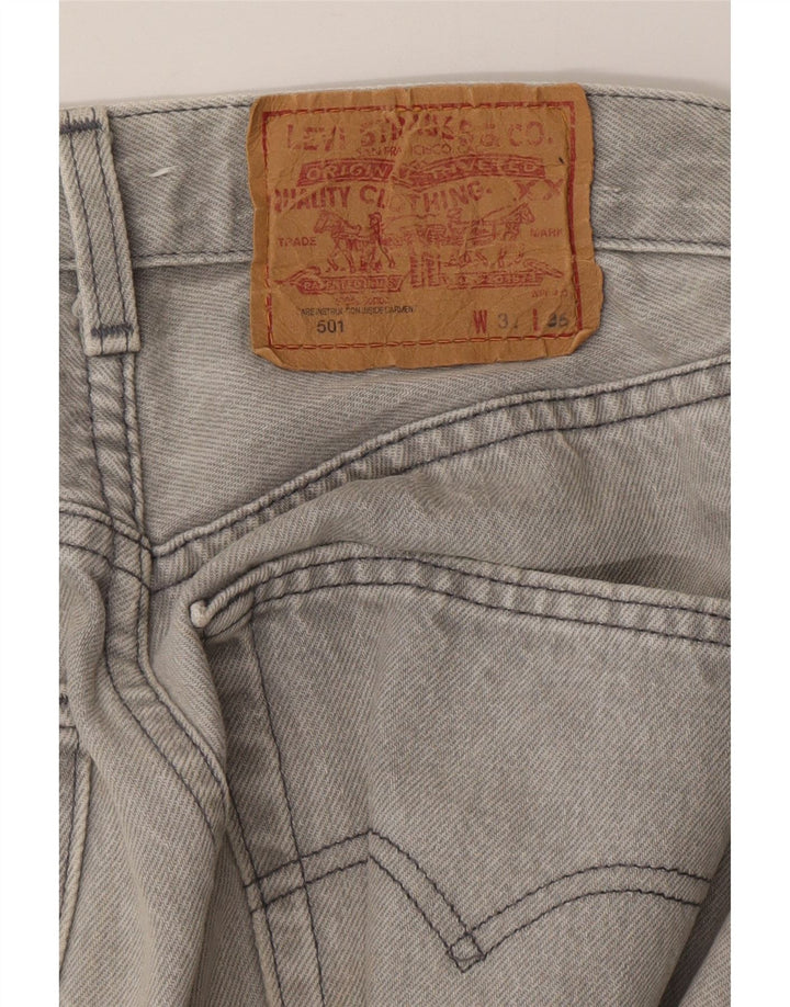 LEVI'S Mens 501 Straight Jeans W31 L27 Grey