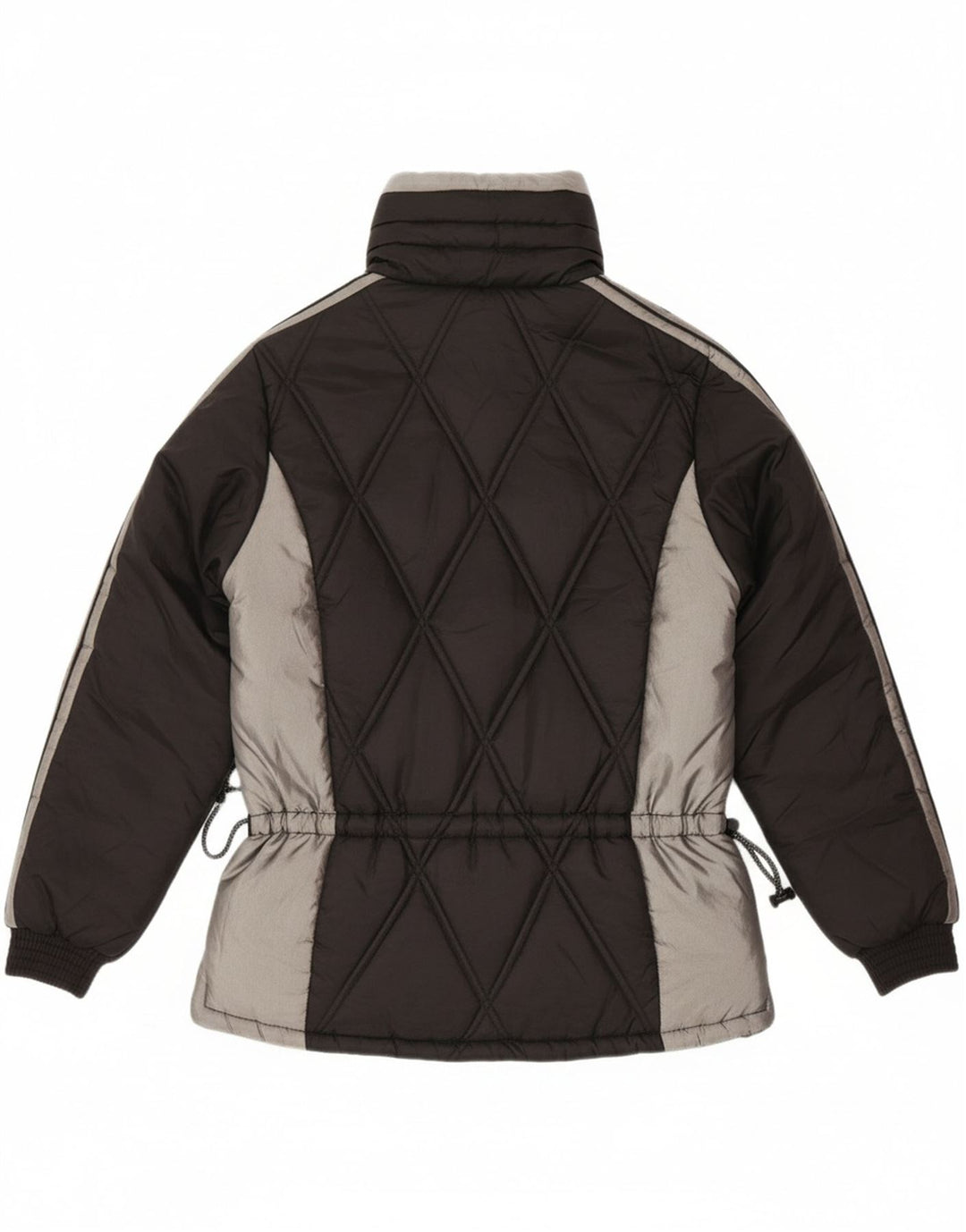VINTAGE Mens Padded Jacket UK 40 Large Black Colourblock