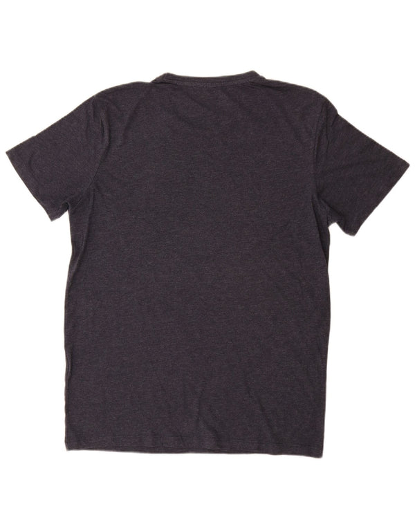 Jack & Jones Mens Graphic T-Shirt Top Large Navy Blue