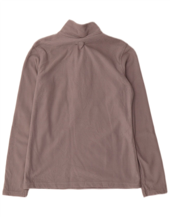 Mountain Warehouse Womens Zip Neck Fleece Jumper UK 10 Small Grey Polyester