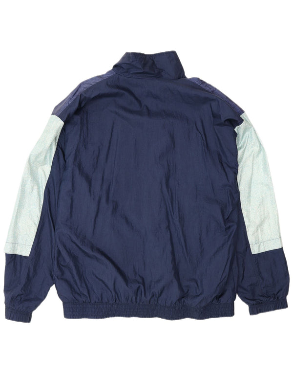 Sergio Tacchini Mens Tracksuit Top Jacket IT 54 XL Navy Blue Colourblock