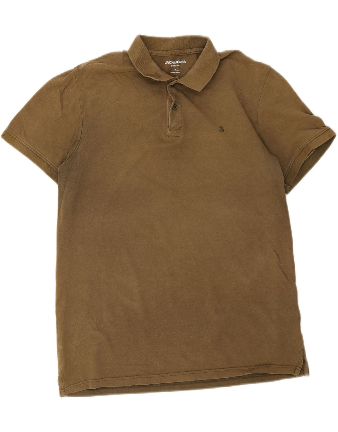 Jack & Jones Mens Polo Shirt Large Khaki