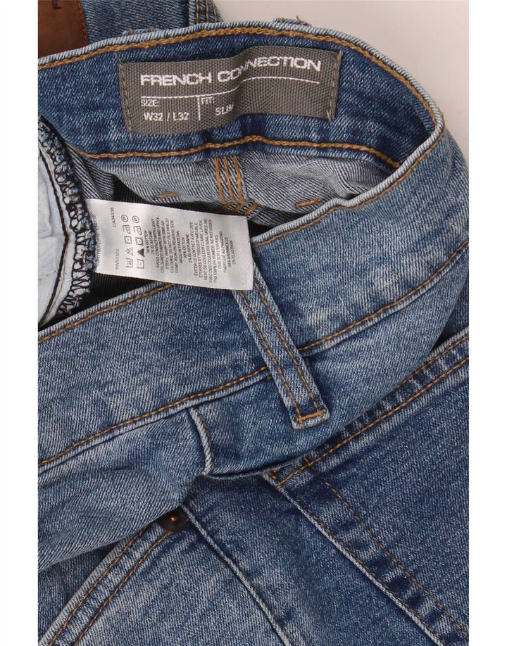 French Connection Mens Slim Jeans W32 L32 Blue Cotton