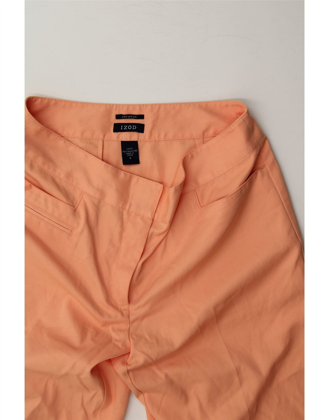 IZOD Womens Stretch Casual Shorts US 8 Medium W30  Pink Polyester Vintage Izod and Second-Hand Izod from Messina Hembry 