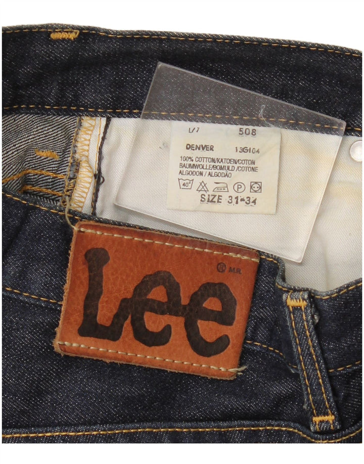LEE Womens Denver Bootcut Jeans W31 L34 Navy Blue Cotton