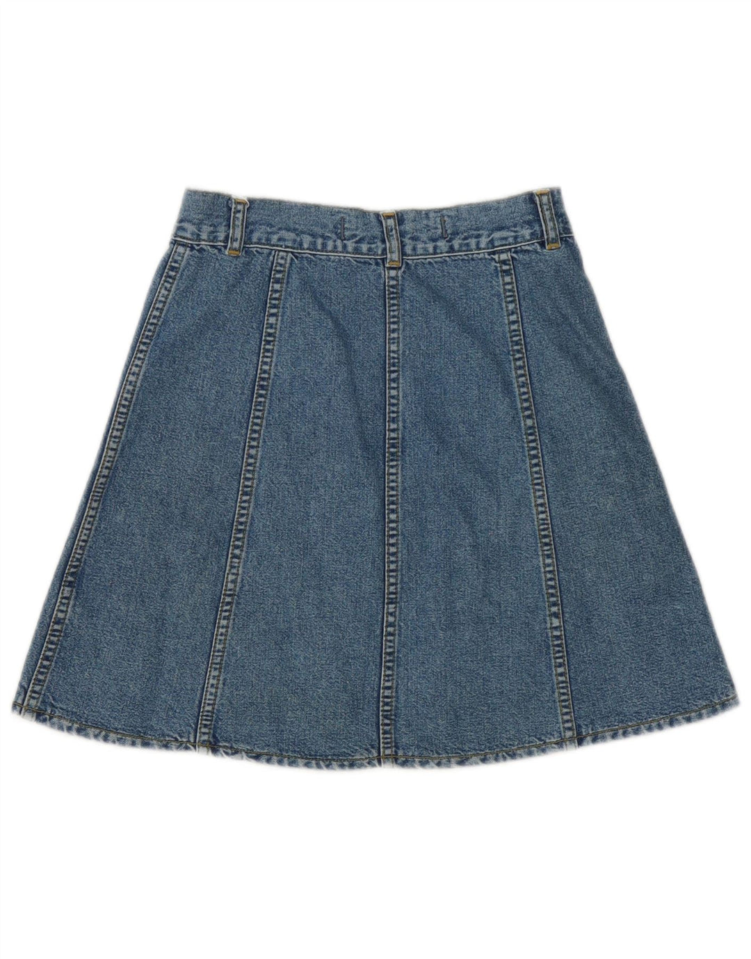 Crown Womens Denim Skirt W27 Small Blue Cotton