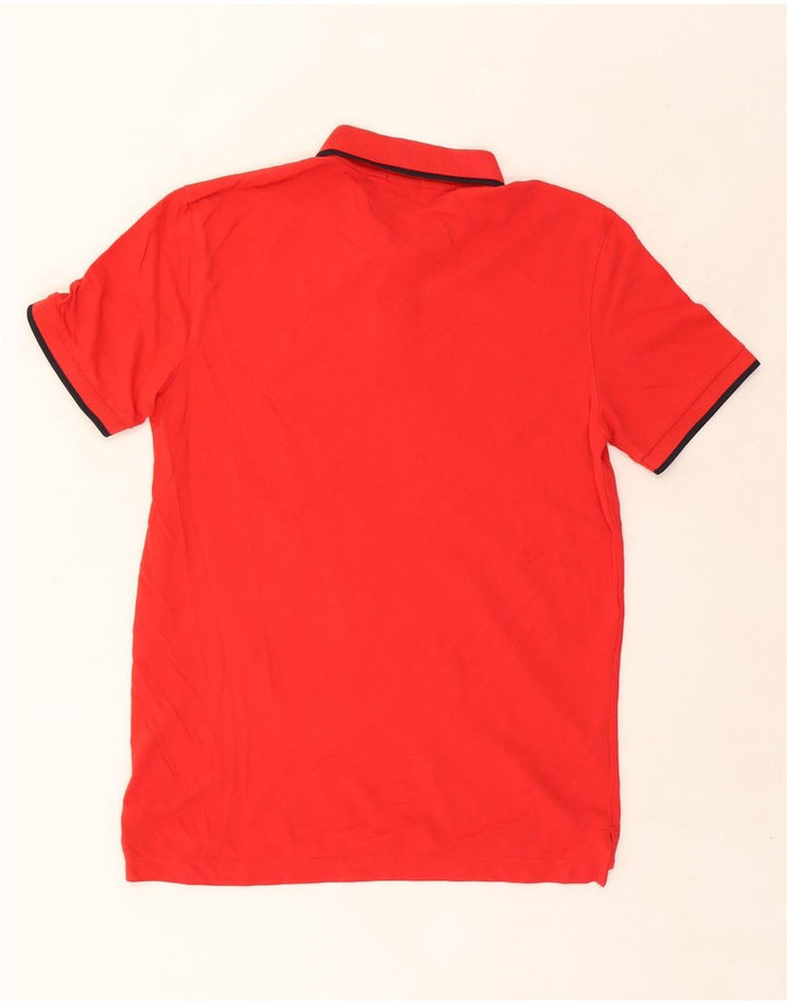Hugo Boss Mens Polo Shirt Medium Red Cotton