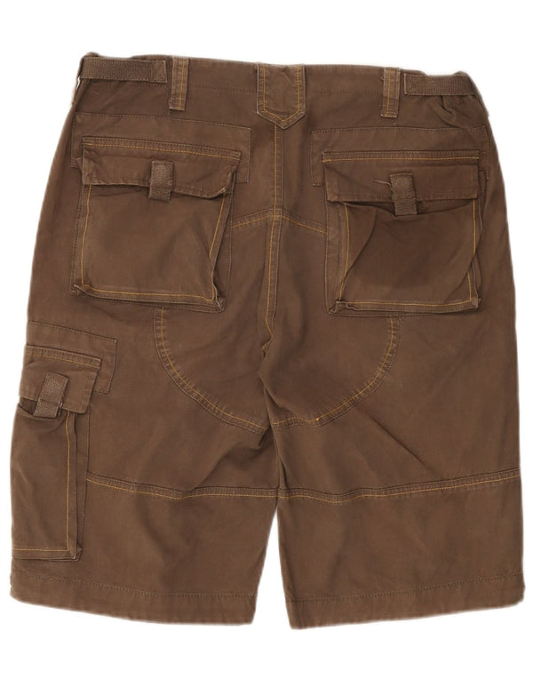 VINTAGE Mens Cargo Shorts IT 48 Medium W32 Brown