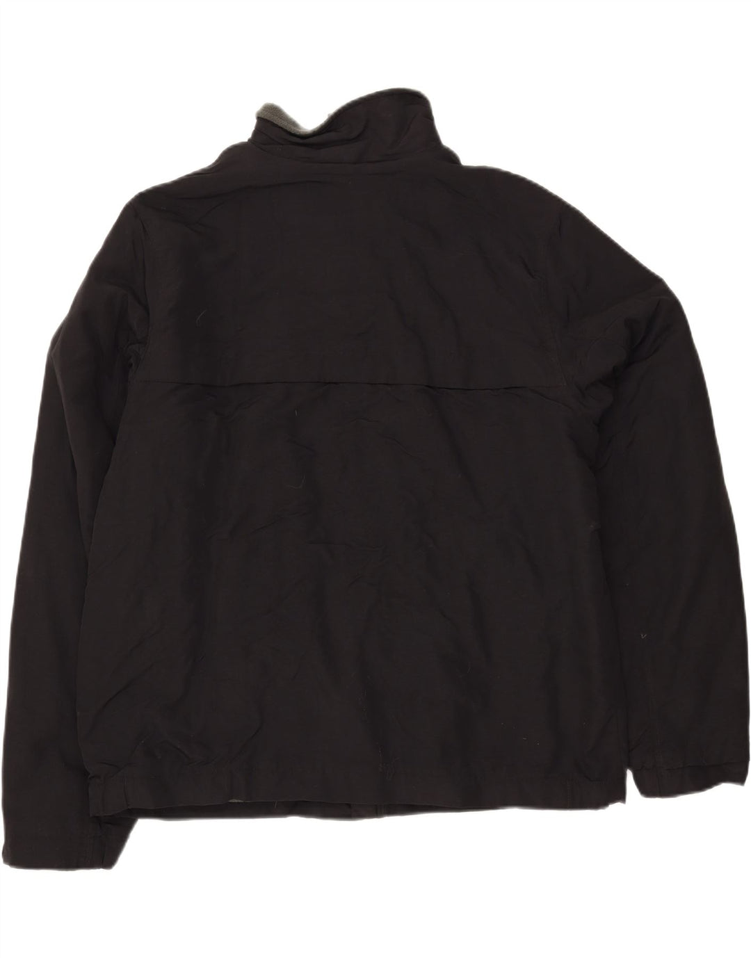 EDDIE BAUER Mens Windbreaker Jacket UK 42 XL Black Nylon Vintage Eddie Bauer and Second-Hand Eddie Bauer from Messina Hembry 