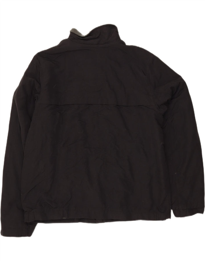 EDDIE BAUER Mens Windbreaker Jacket UK 42 XL Black Nylon Vintage Eddie Bauer and Second-Hand Eddie Bauer from Messina Hembry 