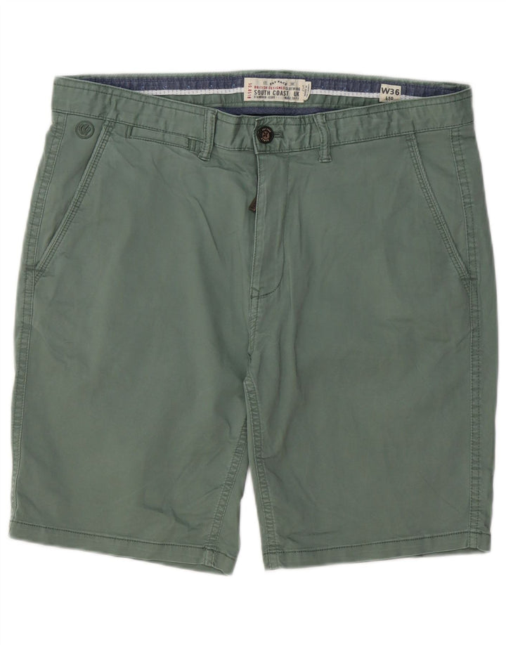 Fat Face Mens Chino Shorts W36 Large Green Cotton
