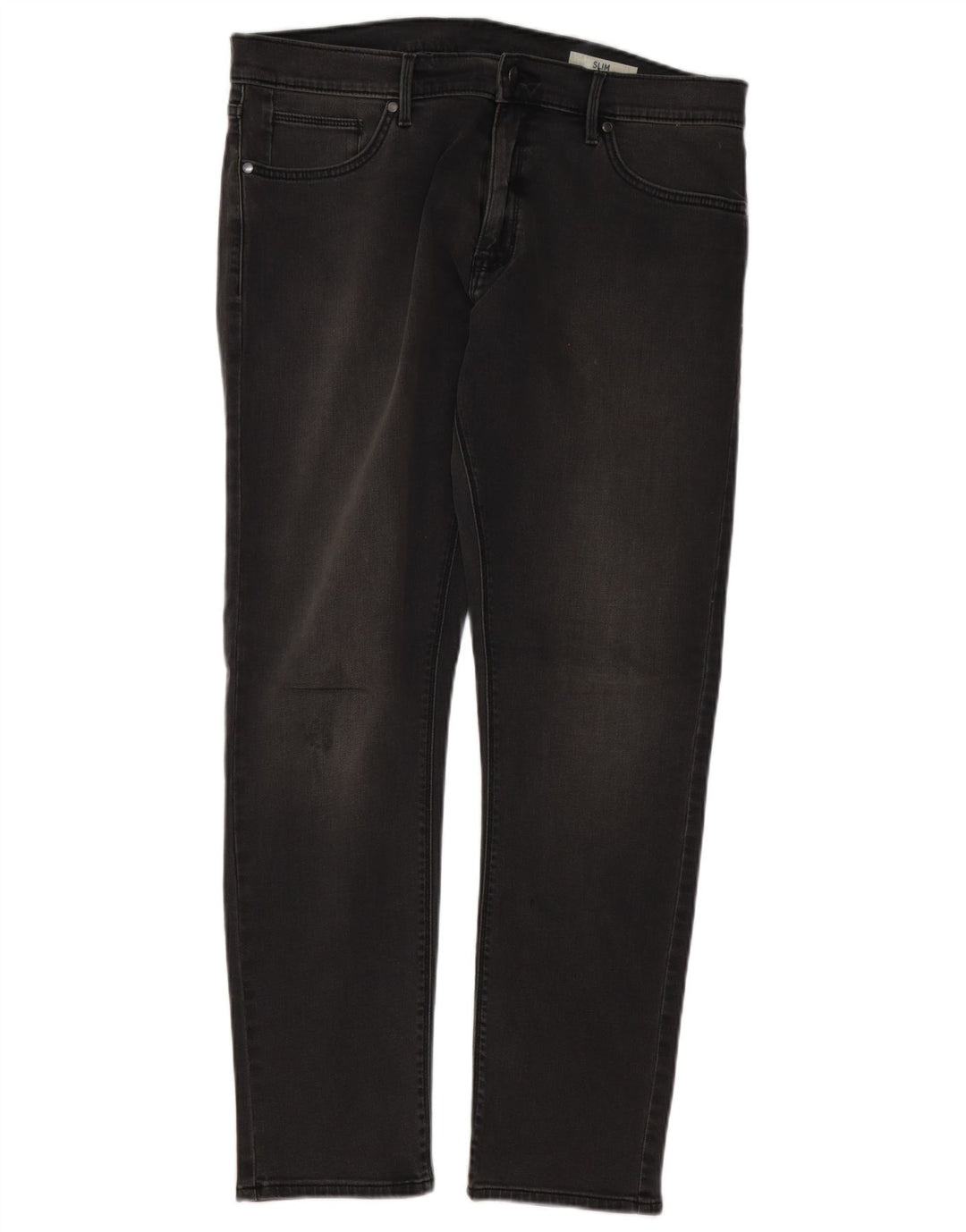 Marks & Spencer Mens Slim Jeans W36 L31 Grey Cotton