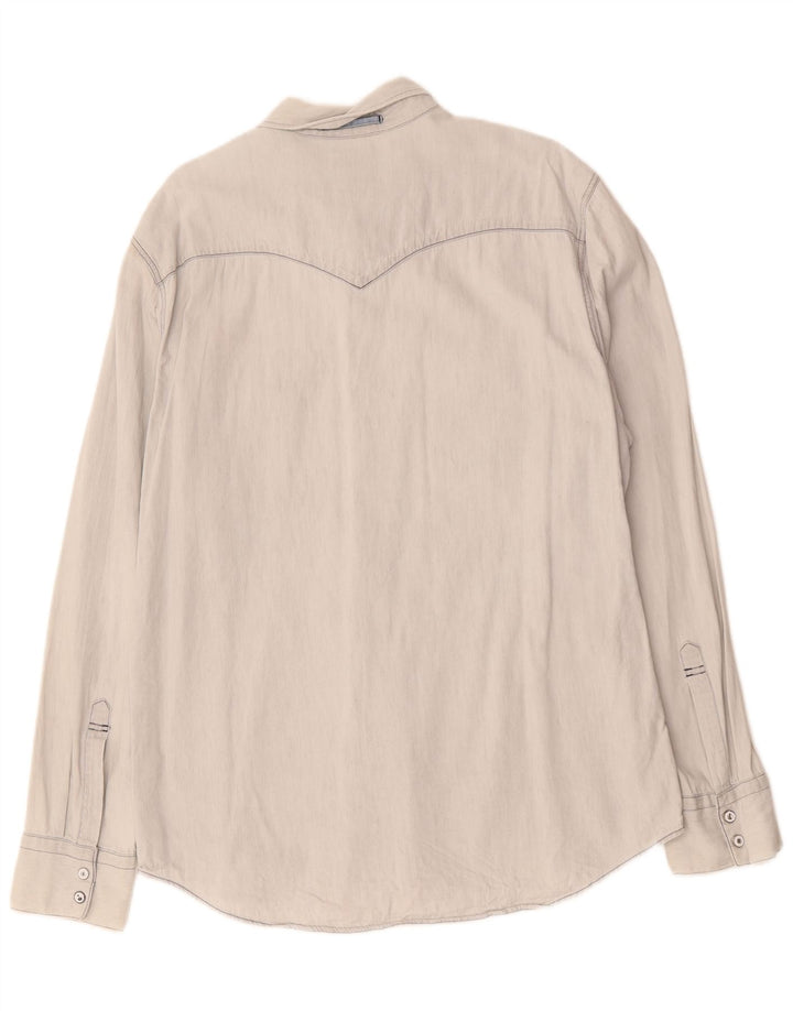 LEVI'S Mens Slim Fit Shirt XL Blue Cotton