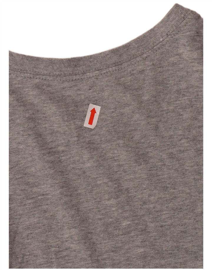 NIKE Mens T-Shirt Top Large Grey Cotton