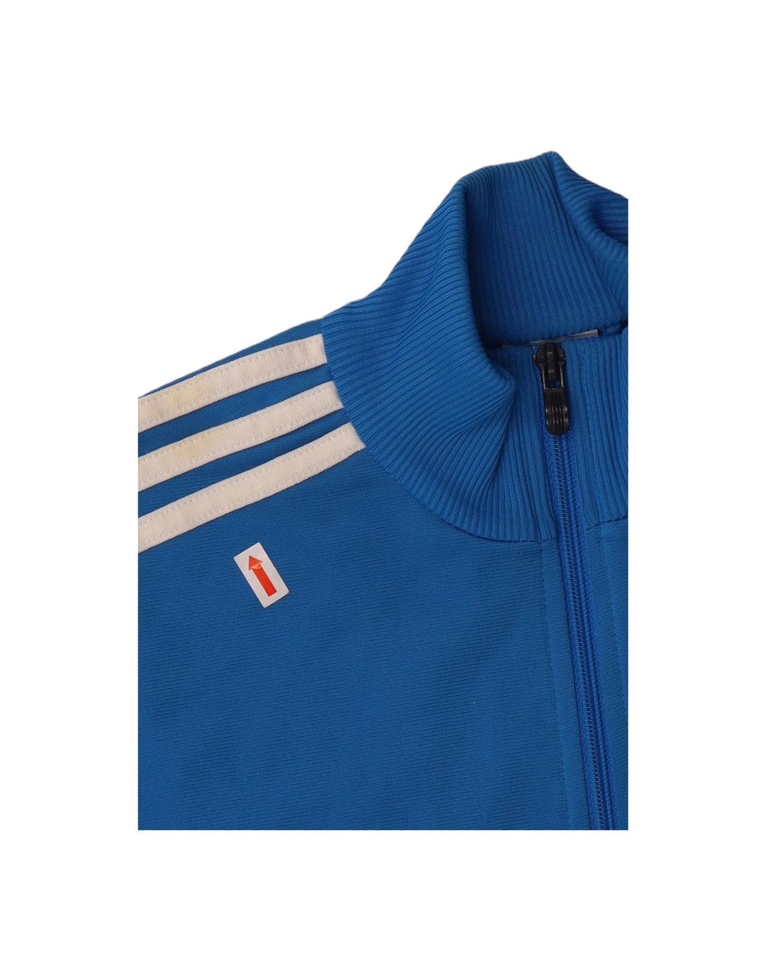 ADIDAS Boys Tracksuit Top Jacket 11-12 Years Blue Colourblock Polyester